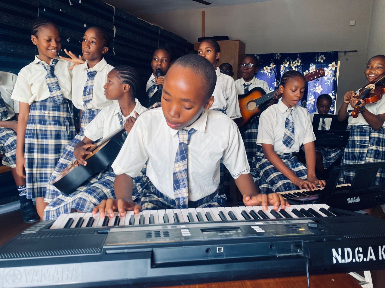 NDGA students in class activity